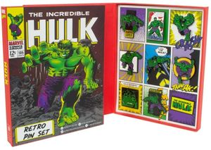 Marvel - Hulk Retro Pin Badge Set