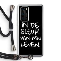 De Sleur: Huawei P40 Transparant Hoesje met koord