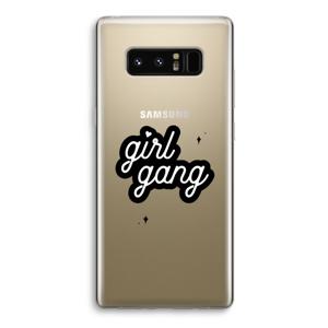 Girl Gang: Samsung Galaxy Note 8 Transparant Hoesje