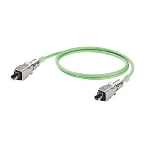 Weidmüller 1119730070 RJ45 Netwerkkabel, patchkabel CAT 5e SF/UTP 7.00 m Groen Vlambestendig, Snagless 1 stuk(s)