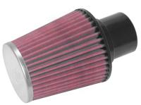 K&N Luchtfilter universeel verchroomd, Universele luchtfilters voor de moto, RC-5157