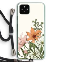 Floral bouquet: Pixel 5a 5G Transparant Hoesje met koord
