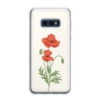 Red poppy: Samsung Galaxy S10e Transparant Hoesje
