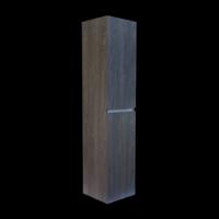 Kolomkast Sanilux Trendline Met Greeplijst Aluminium 160x35x35 cm Silver Oak Sanilux