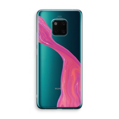 Paarse stroom: Huawei Mate 20 Pro Transparant Hoesje