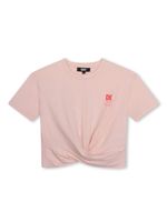 Dkny Kids t-shirt à détail noué - Rose