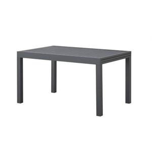 Rechthoekige uitschuifbare tuintafel voor 6 tot 8 personen - Aluminium structuur - L135-270 x D90 x H75 cm - Donkergrijs