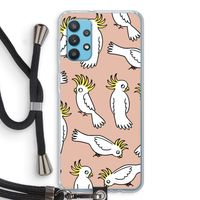 Papegaai: Samsung Galaxy A32 4G Transparant Hoesje met koord Papegaai: Samsung Galaxy A32 4G Transparant Hoesje met koord