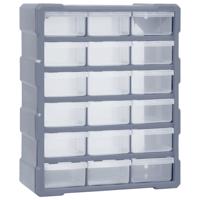 VidaXL Organiser met 18 medium lades 38x16x47 cm