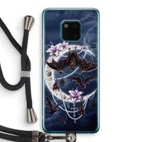 Vleermuizen Maan: Huawei Mate 20 Pro Transparant Hoesje met koord