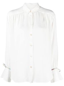 PS Paul Smith chemise à poignets noués - Blanc