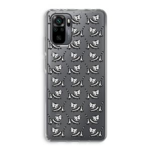 Zwarte poes: Xiaomi Redmi Note 10 Pro Transparant Hoesje
