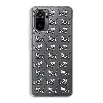 Zwarte poes: Xiaomi Redmi Note 10 Pro Transparant Hoesje