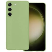 Basey Samsung Galaxy S23 Hoesje Siliconen Hoes Case Cover -Groen - thumbnail