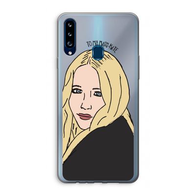 Mary Kate: Samsung Galaxy A20s Transparant Hoesje