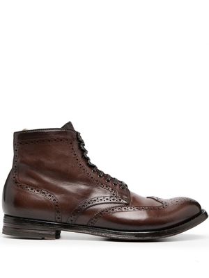Officine Creative bottines à lacets - Marron