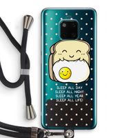 Sleep All Day: Huawei Mate 20 Pro Transparant Hoesje met koord