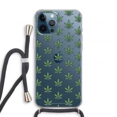 Weed: iPhone 12 Pro Transparant Hoesje met koord