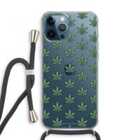Weed: iPhone 12 Pro Transparant Hoesje met koord