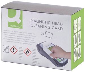 Q-CONNECT reinigingskaart, voor kaartlezers, pak van 20 stuks