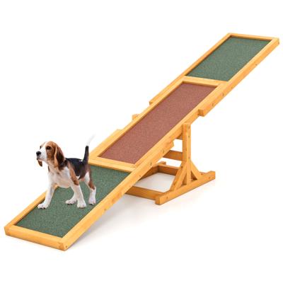 Houten Honden Agility Wip Honden Oefen- & Speelset Buiten Loop Speelgoed Klimplatform Geel