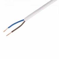 Stroomkabel ovaal plat 0.75mm² WIT
