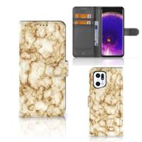 OPPO Find X5 Pro | Bookcase | Marmer Goud