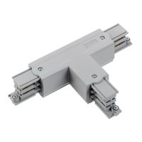 T stuk spanningsrail 3 fase rail aluminium rechts 876318 Klemko