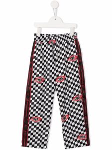 Off-White Kids pantalon de jogging Chessboard - Noir