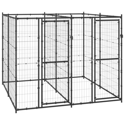 Hondenkennel 4,84 m² staal