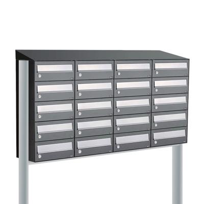 Allux Hive Set 4-Breed, 5-Hoog Met Dak Op Statief Antraciet - 40030065_4x5ds