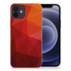 TPU Hoesje voor iPhone 12 | 12 Pro (6.1") Polygon Red