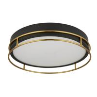 Searchlight Design plafondlampPheonix Ø 40cm zwart met goud - 62013-3PB