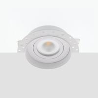 Bella Ondiepe LED trimless spot kantelbaar 5Watt rond WIT IP65 dimbaar - interne driver