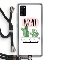 I love cacti: Samsung Galaxy A41 Transparant Hoesje met koord