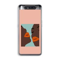 Orange lips: Samsung Galaxy A80 Transparant Hoesje