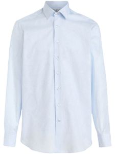 ETRO chemise en coton à imprimé cachemire - Bleu