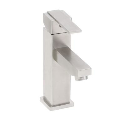 Mueller Cubo wastafelmengkraan vierkant RVS PVD Mueller Cubo wastafelmengkraan vierkant RVS PVD