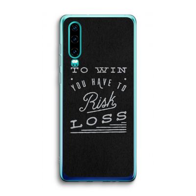 Risk loss: Huawei P30 Transparant Hoesje