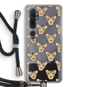 Tijger: Xiaomi Mi Note 10 Pro Transparant Hoesje met koord