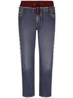 Dolce & Gabbana jean à taille à lien de resserrage - Bleu Dolce & Gabbana jean à taille à lien de resserrage - Bleu