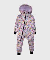 Waterproof Softshell Overall Comfy Insects And Flowers Jumpsuit - thumbnail