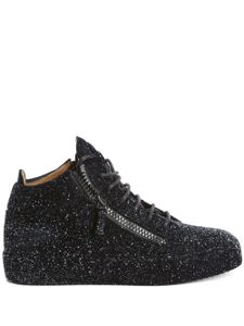 Giuseppe Zanotti baskets à paillettes - Noir