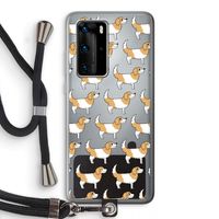 Doggy: Huawei P40 Pro Transparant Hoesje met koord