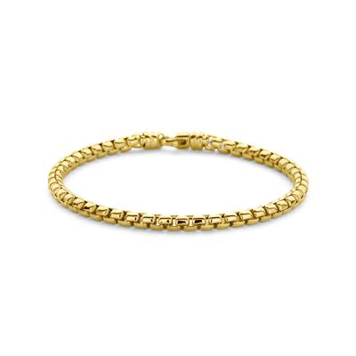 14K Geelgouden Armband - Venetiaans Schakel, 4.3mm Schakelbreedte, 21cm Lengte