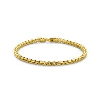 14K Geelgouden Armband - Venetiaans Schakel, 4.3mm Schakelbreedte, 21cm Lengte