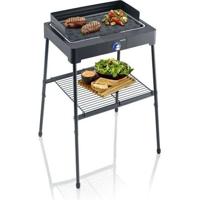 SEVERIN - PG8568 - Elektrische vrijstaande barbecue, 2200 W, gegoten aluminium grill, rook- en geurreducerende waterbak, nee