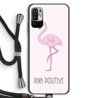 Pink positive: Xiaomi Redmi Note 10 5G Transparant Hoesje met koord
