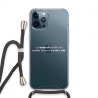 uw waarde daalt niet: iPhone 13 Pro Max Transparant Hoesje met koord