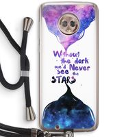 Stars quote: Motorola Moto G6 Transparant Hoesje met koord